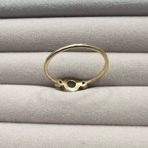 Leah Alexandra Gold Plated Sterling Silver Moonstone Ring in Size 9 - Picture 3 of 7